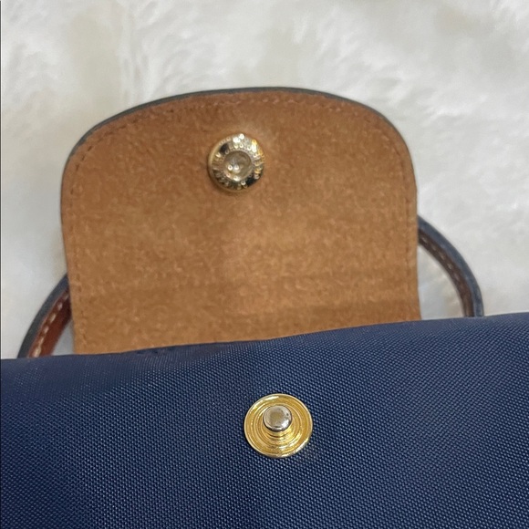 Longchamp Brown and Navy Mini Handbag - Picture 10 of 14